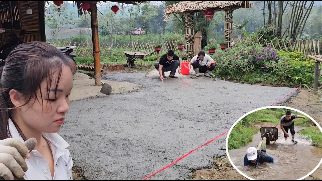 CHUC and HANG have worked tirelessly to make their yard cleaner.