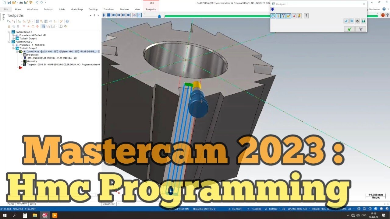 HMC Machining Made Easy: A Beginner's Guide with Mastercam 2023 #mastercam #hmc