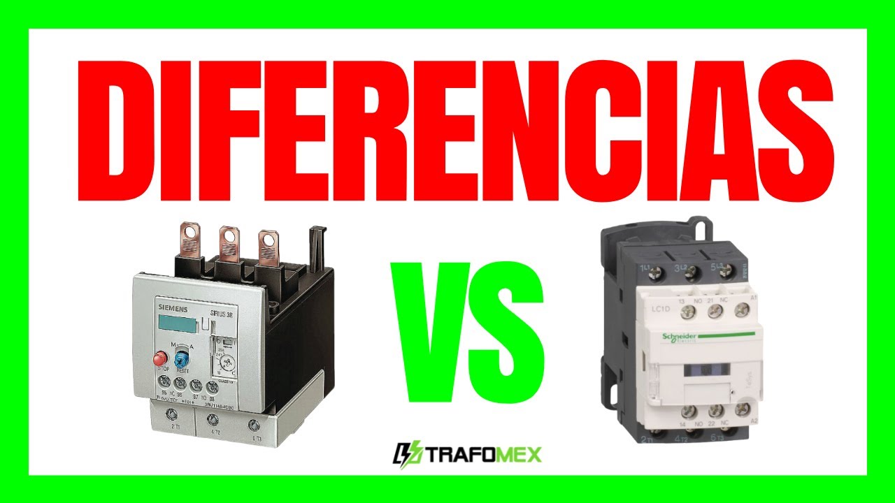 Diferencias entre un CONTACTOR ELÉCTRICO y un RELÉ? ELECTRICIDAD BÁSICA