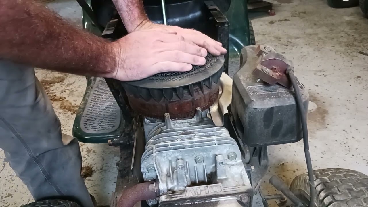 how to change the ignition coil out on a Craftsman LT1000 riding lawn mower16.5 hp b&s  year 2002