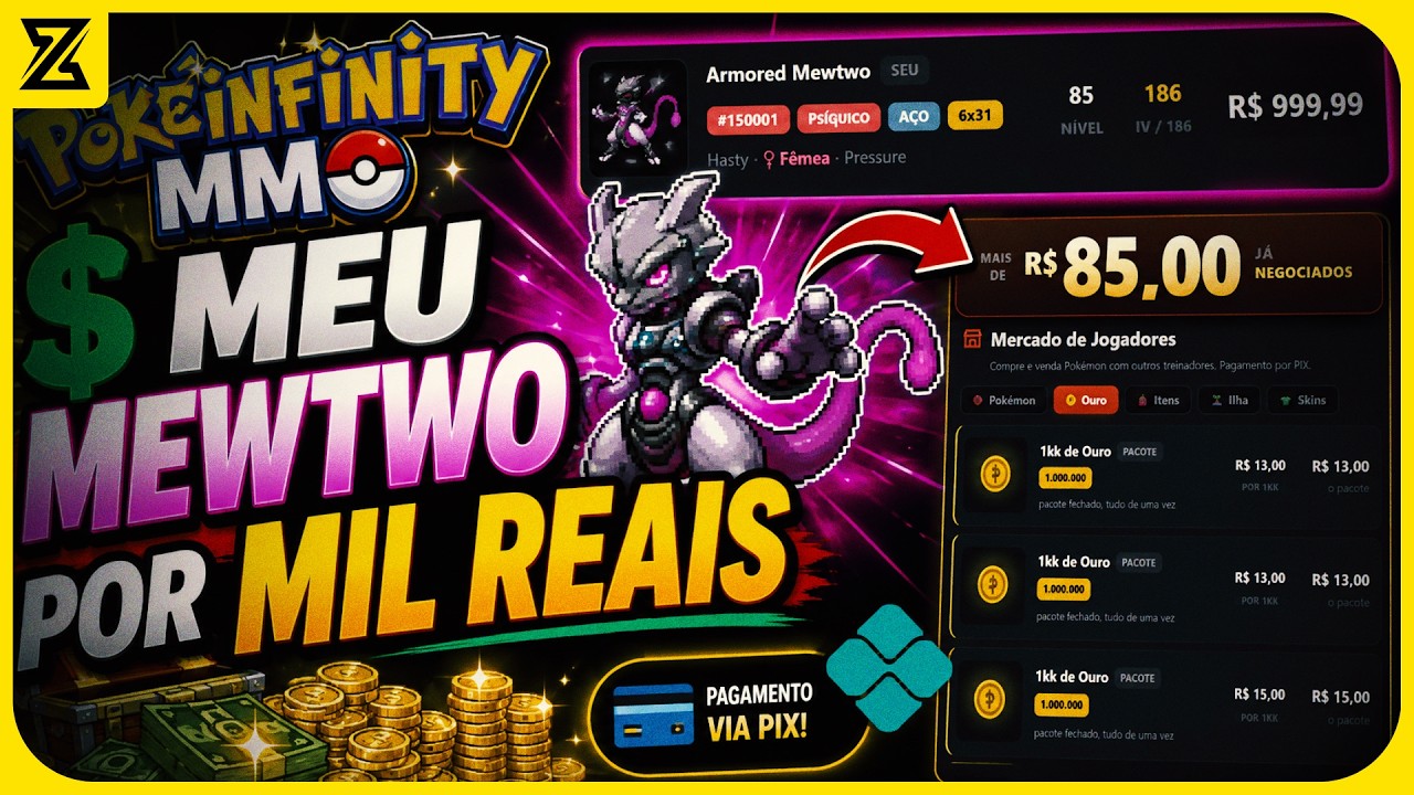Esse &eacute; o UNICO POKEMON COM RMT DE VERDADE - Infinity MMO