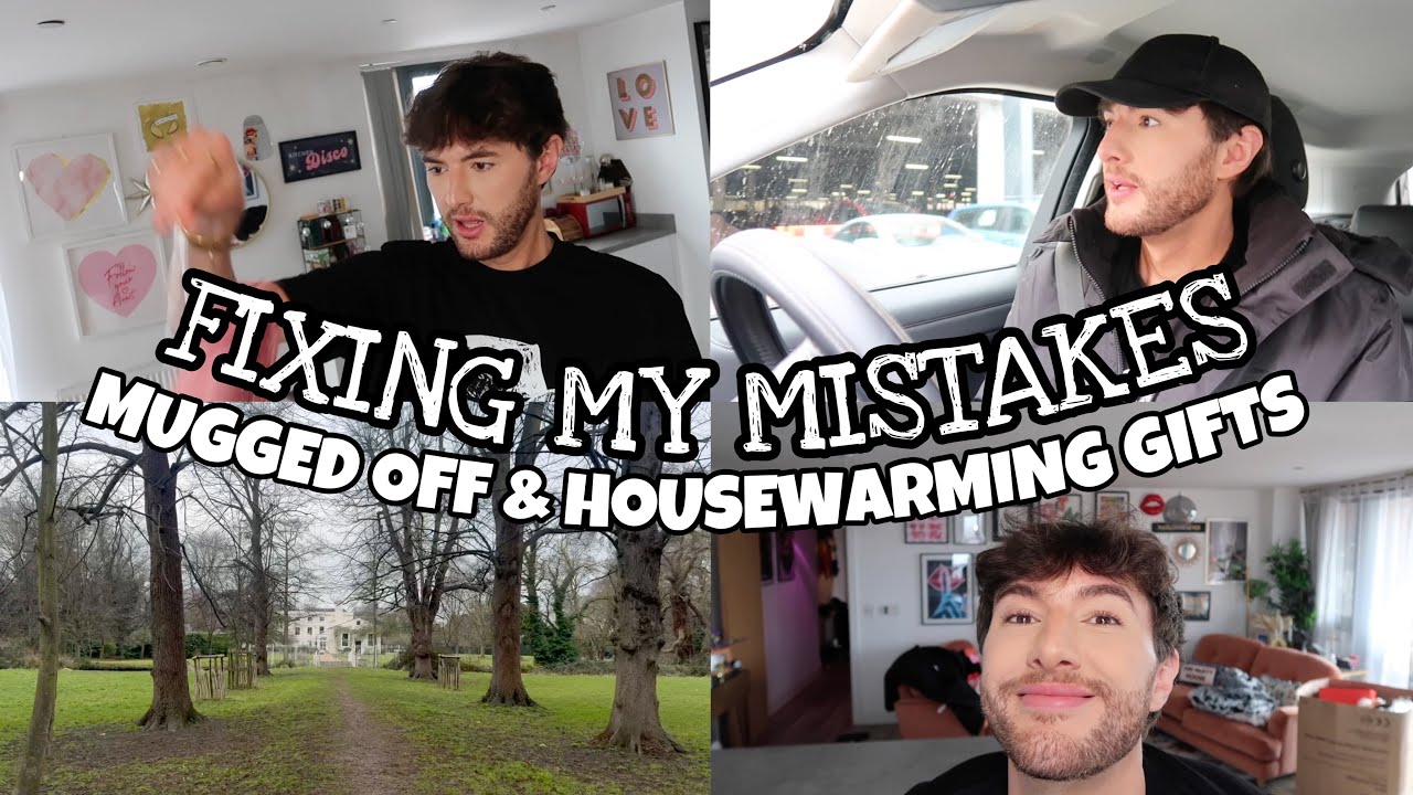Fixing My Mistakes, Mugged Off & Housewarming Gifts - Vloguary Day 18