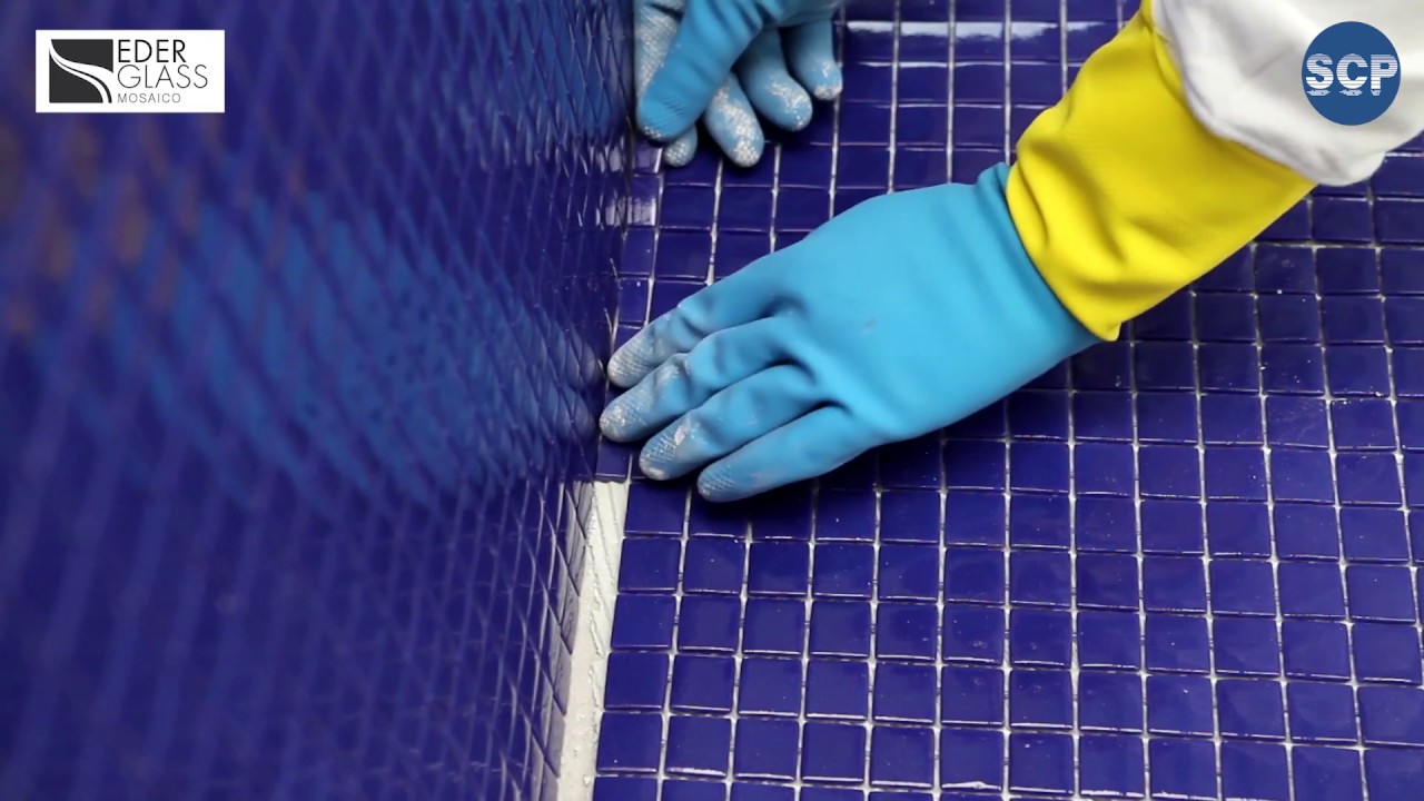 Guía de instalación de mosaico vitreo Ederglass para piscinas