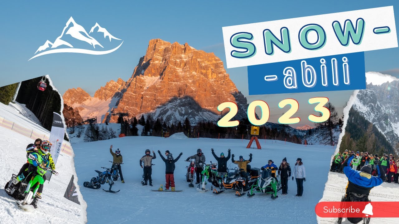 SNOW-abili 2023 | Full video | ALLEGHE | DOLOMITI | How to enjoy Snowbike and motoslitta