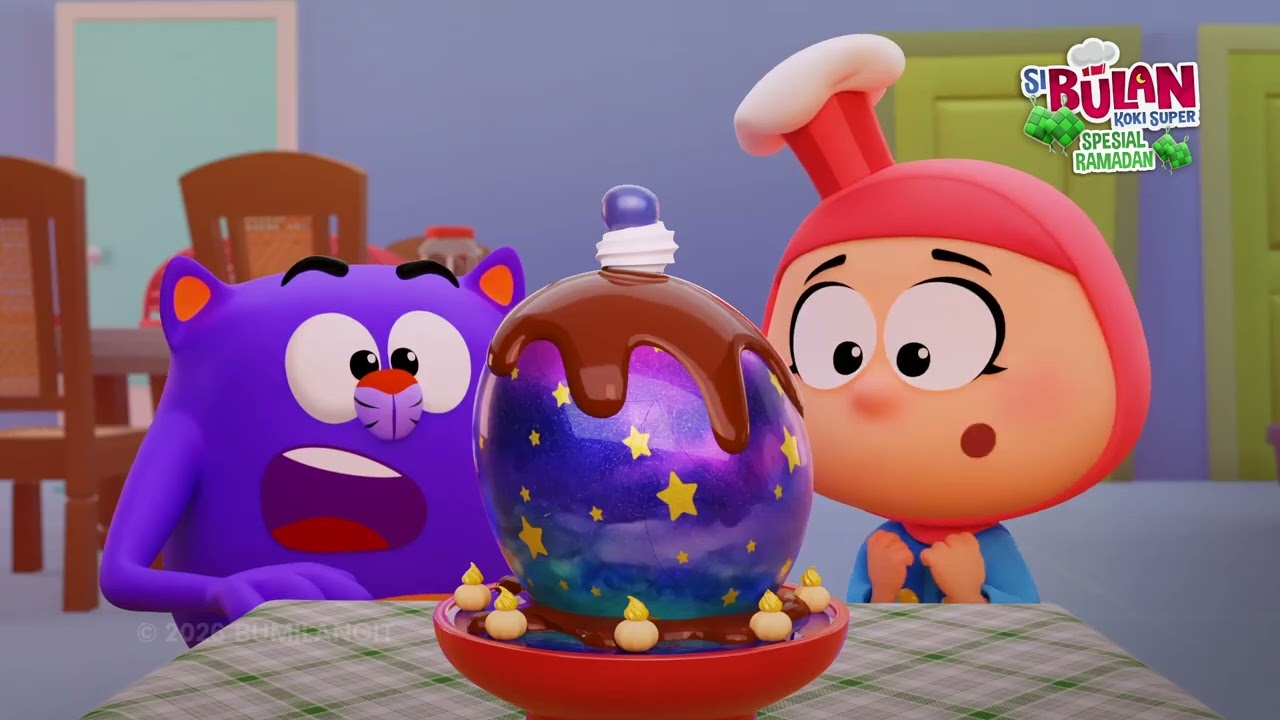 NGABUBURIT BERSAMA SI BULAN KOKI SUPER! - DAY 12 ANIMASI ANAK | KARTUN LUCU | DOA ANAK