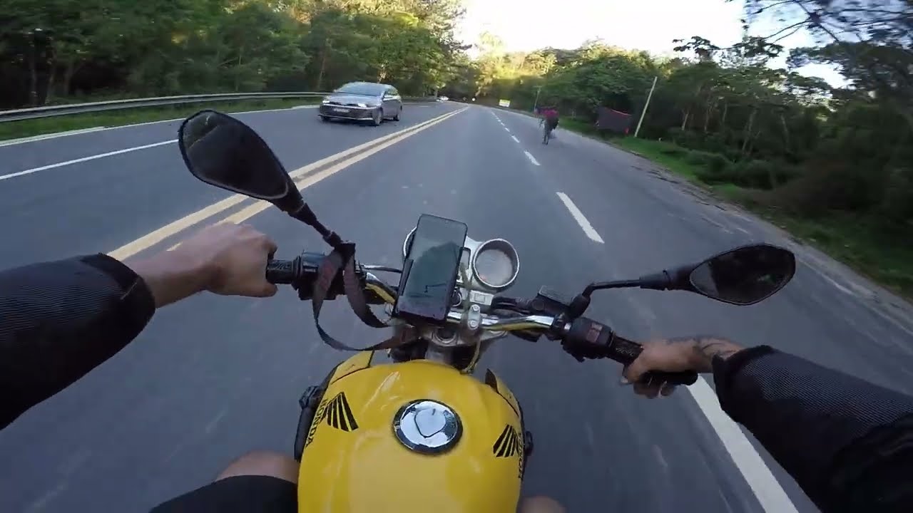DESCENDO A SERRA MOGI / BERTIOGA DE MOTO ! dia lindo lindo