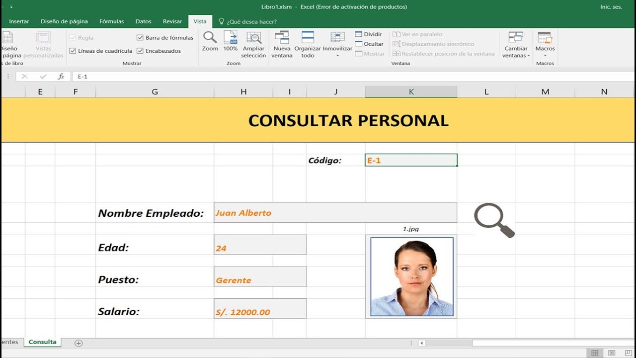 Buscador con imágenes en excel MACRO VBA - 2025