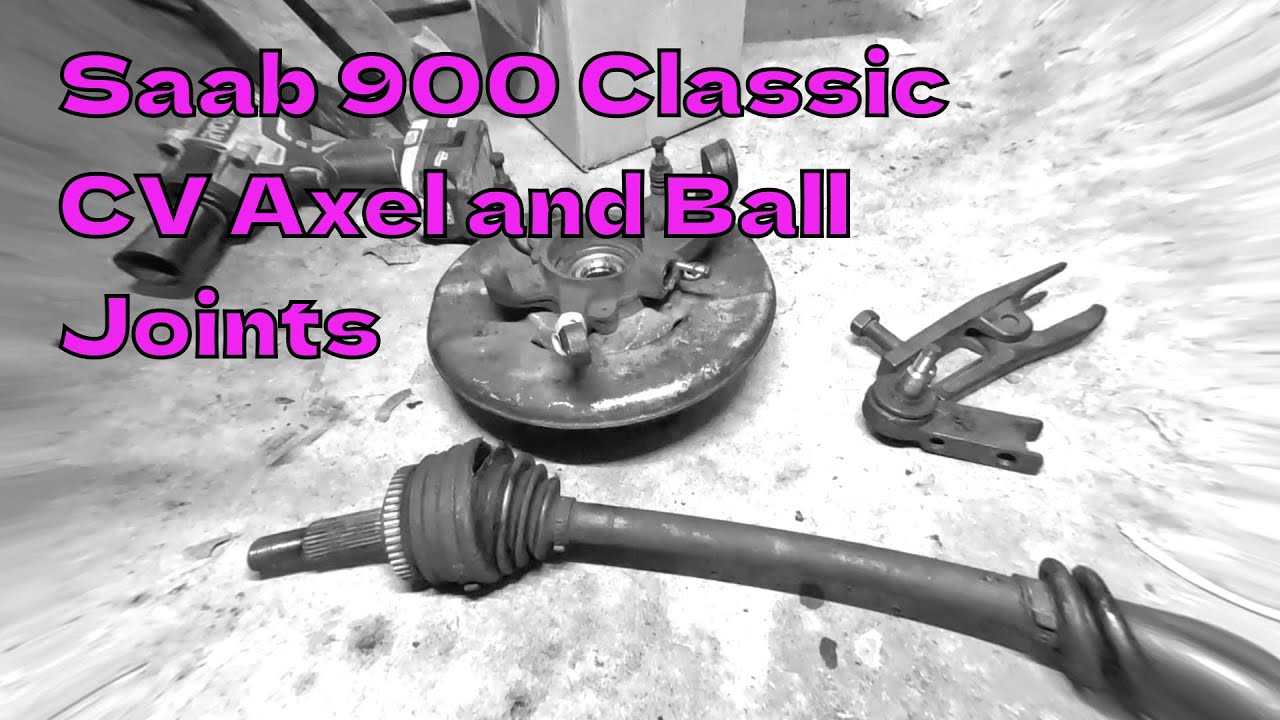 Saab 900 Classic -- Disassembling front CV Axel and Ball Joints
