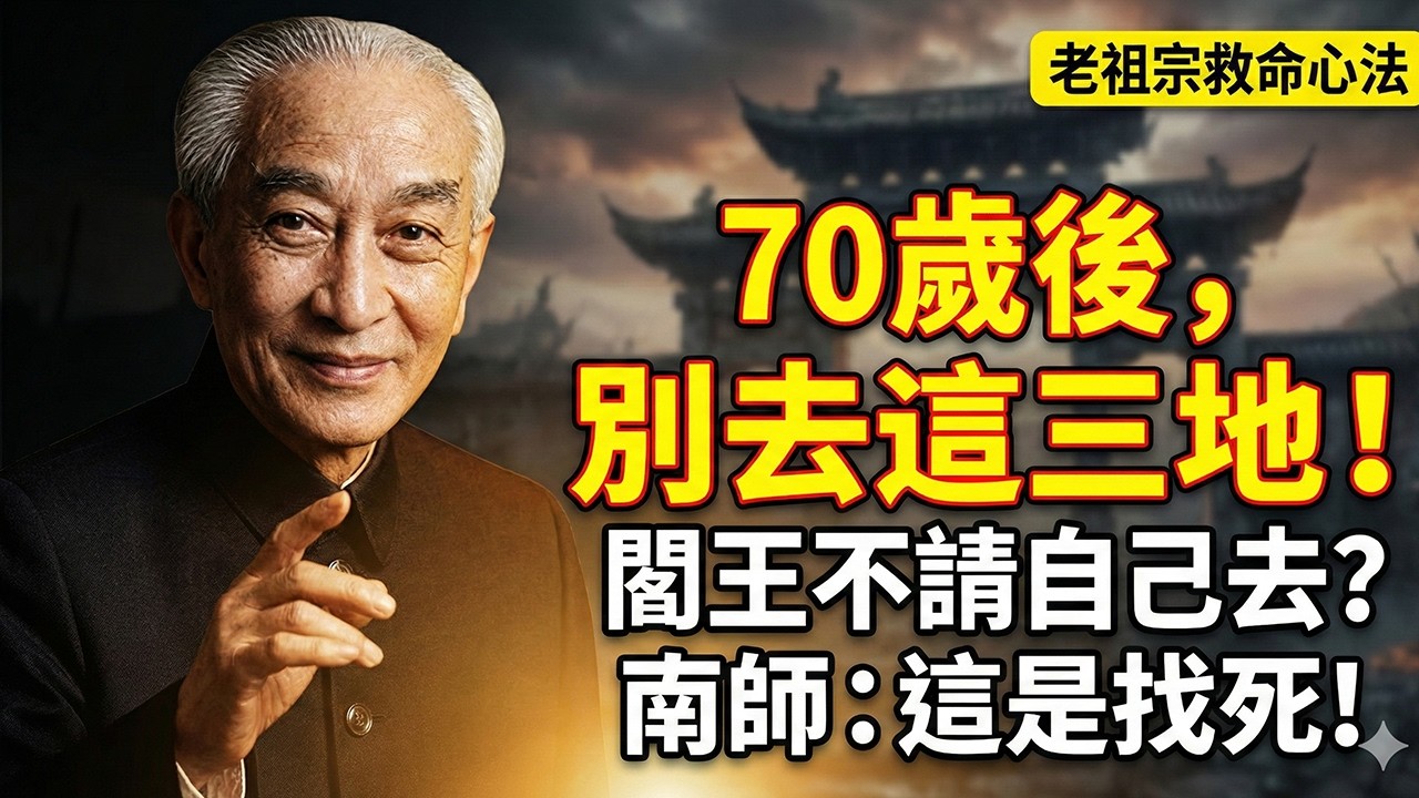 南懷瑾：人過七十是道「鬼門關」！老祖宗的三不穿、三不做、三不去！這不是迷信，而是保你晚年福氣的智慧！#南懷瑾 #國學智慧 #中老年養生 #長壽秘訣 #修行 #家庭和諧 #鬼門關 #黃帝內經 #因果