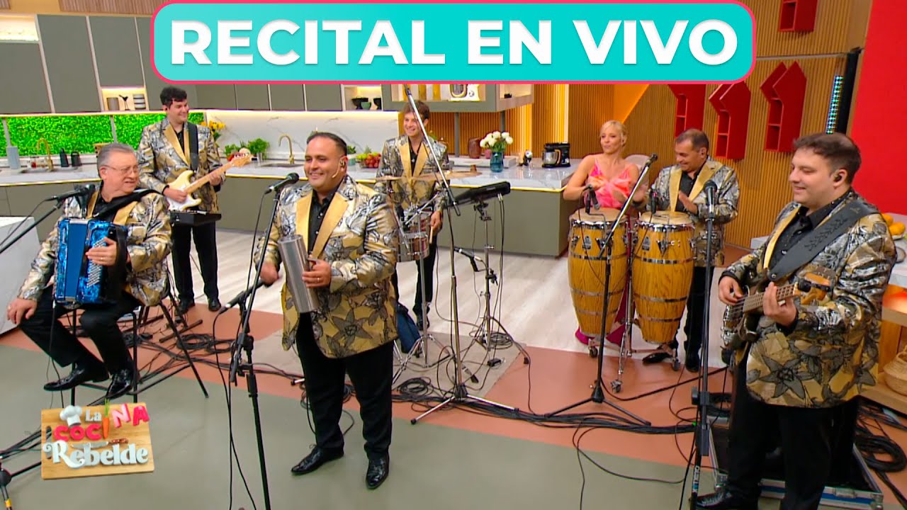 UN LUJO EN LA COCINA REBELDE: Los Palmeras tocaron sus canciones clásicas y todos bailaron