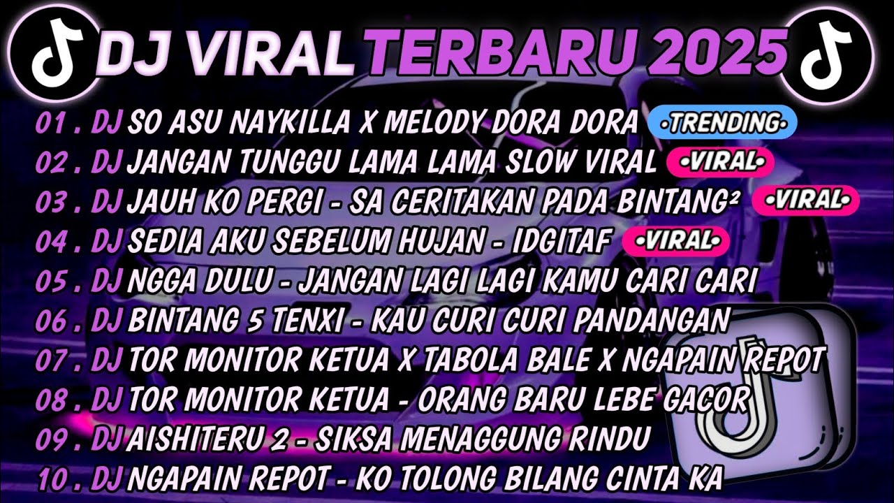 DJ TIKTOK TERBARU 2025🎵DJ SO ASU NAYKILLA X MELODY DORA DORA🎵DJ JANGAN TUNGGU LAMA LAMA ||FULL ALBUM