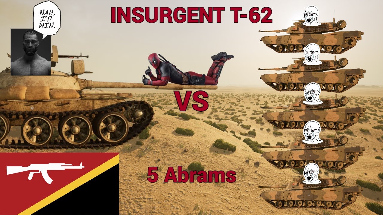 Squad - T-62 vs 5 Abrams