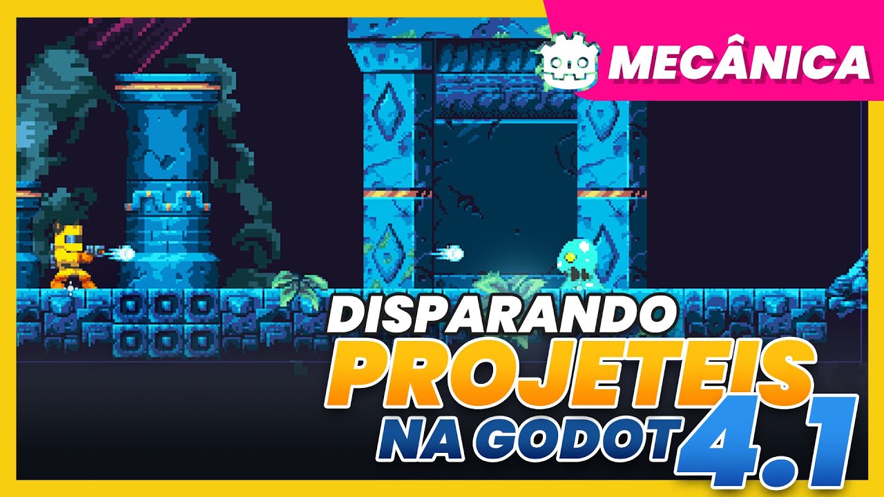 Como disparar projeteis na Godot 4.1 (Passo a passo) | Side Scroller Shooter