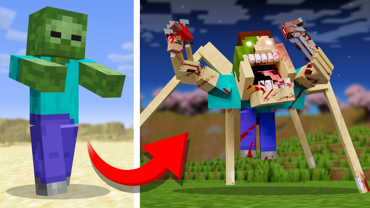 I Remade Every Mob Scary in Minecraft