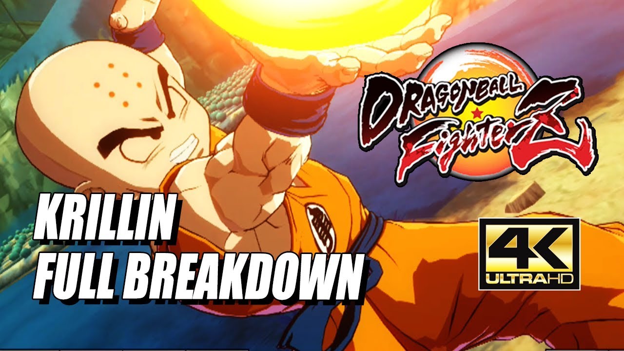 KRILLIN - Combos, Specials & Breakdown: DragonBall FighterZ (4K HD)