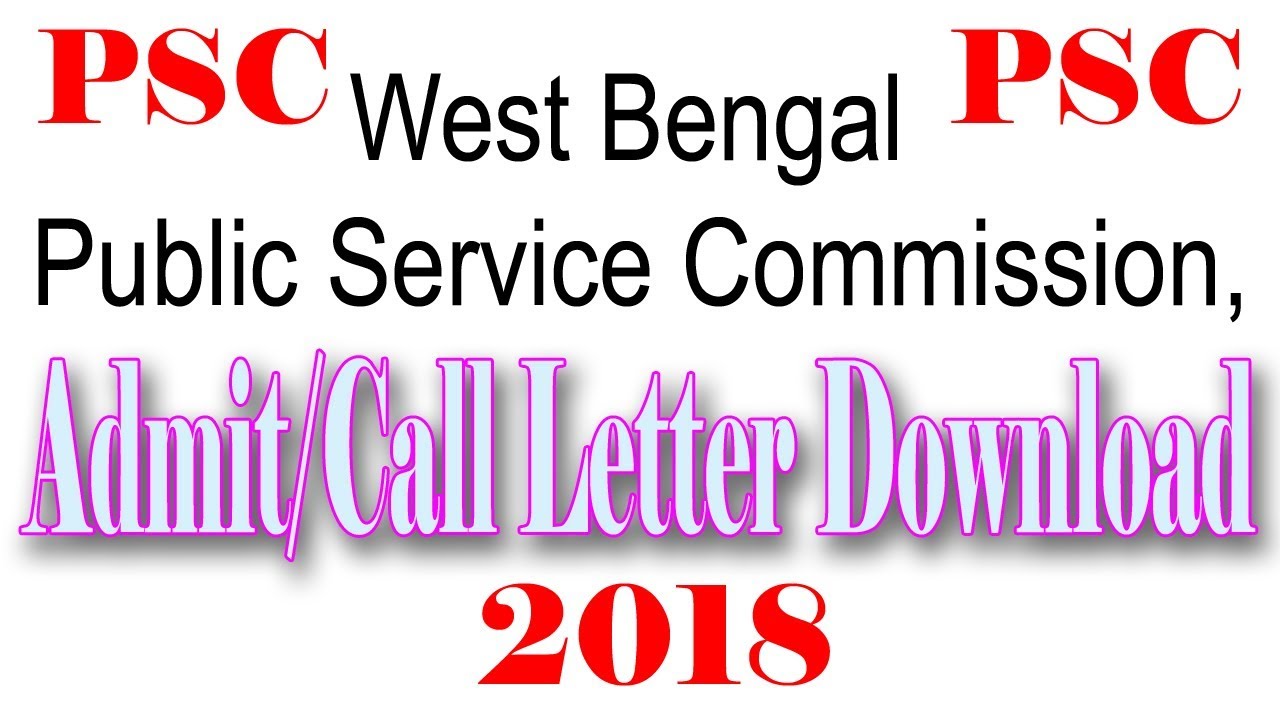 How to Download West Bengal Public Service Commission miscellaneous Admit Card
