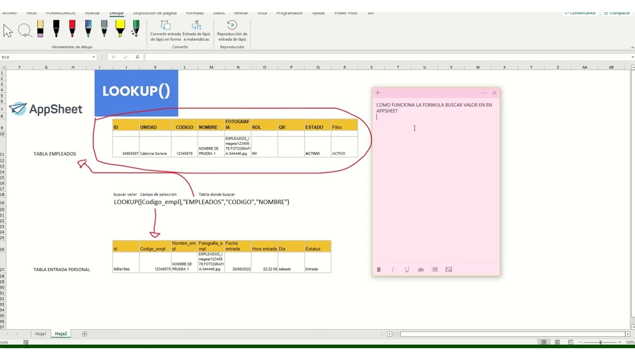 LOOKUP O BUSCARV APPSHEET