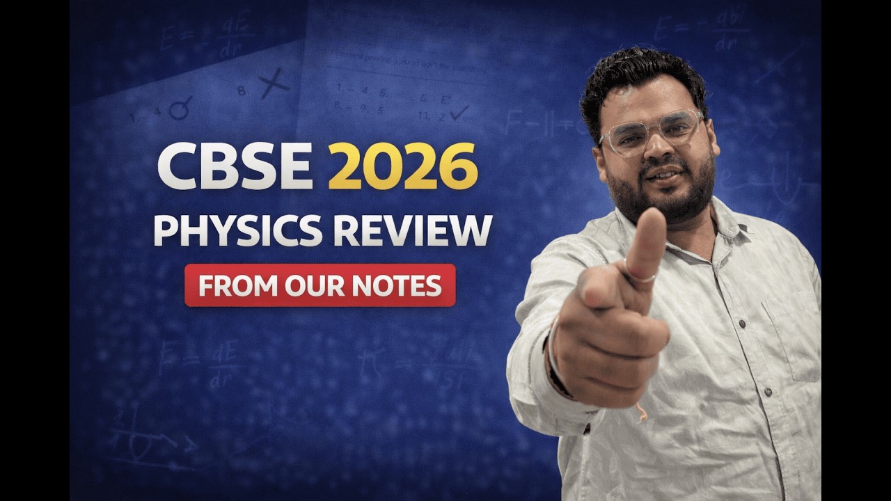 CBSE 2026 Physics Exam Analysis | Questions from Our Notes!