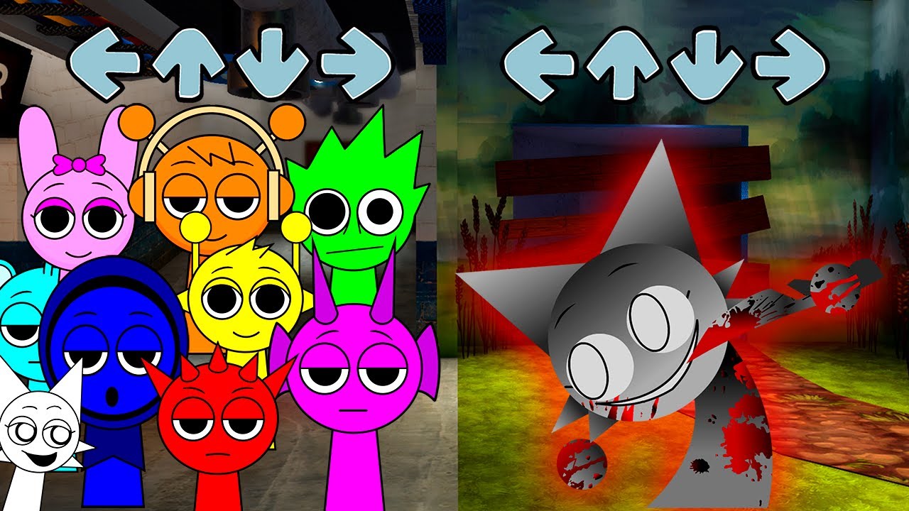 FNF Sprunki Normal VS Sprunki Horror Wenda (Incredibox Sprunki/FNF Mod)