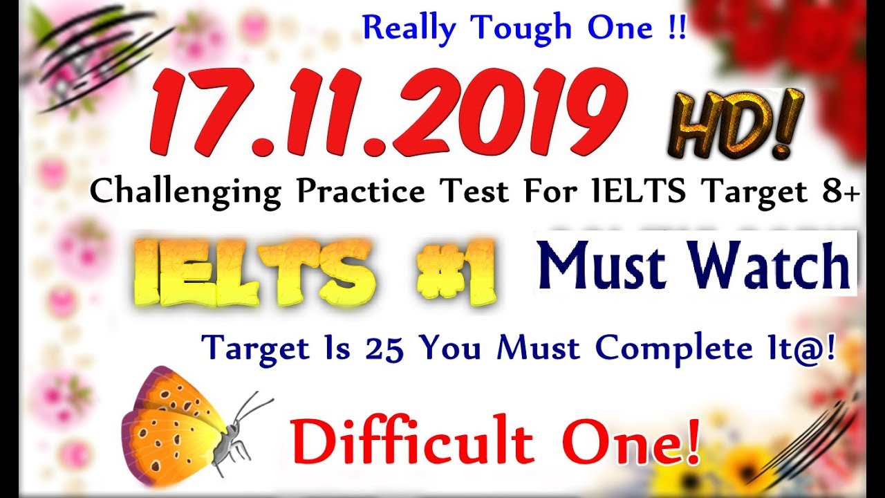 IELTS LISTENING PRACTICE TEST 2019 WITH ANSWERS | 17.11.2019