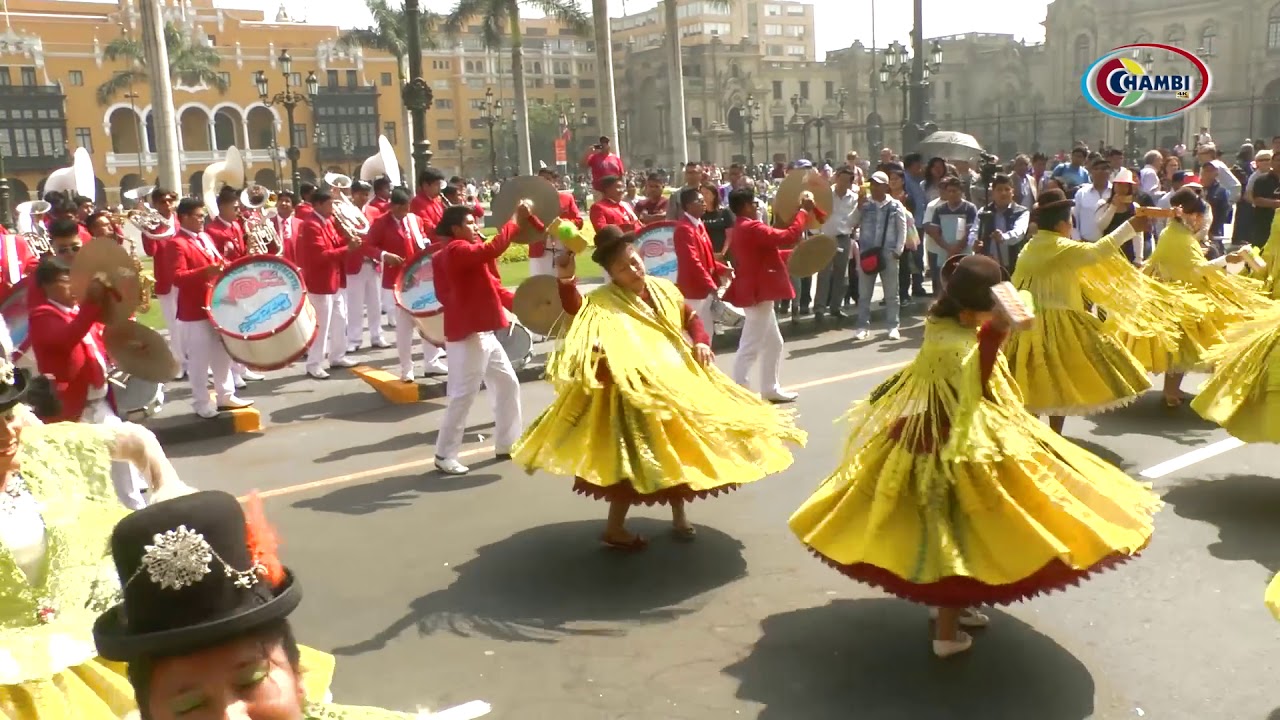 GRAN BANDA INSTRUMENTAL MI PERU  PLAZA DE ARMAS DE LIMA  ANIVERSARIO DE UNICACHI  2019