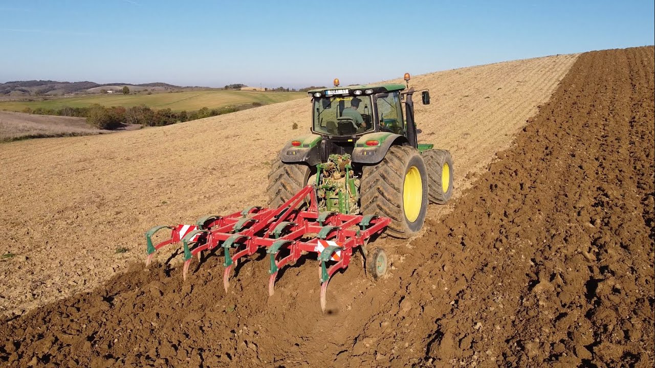 Passage du kverneland CLC pour le pseudo-labour | John Deere 6190r