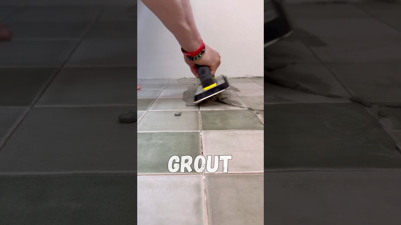 How Pros Grout Tile! #diy #construction #tools
