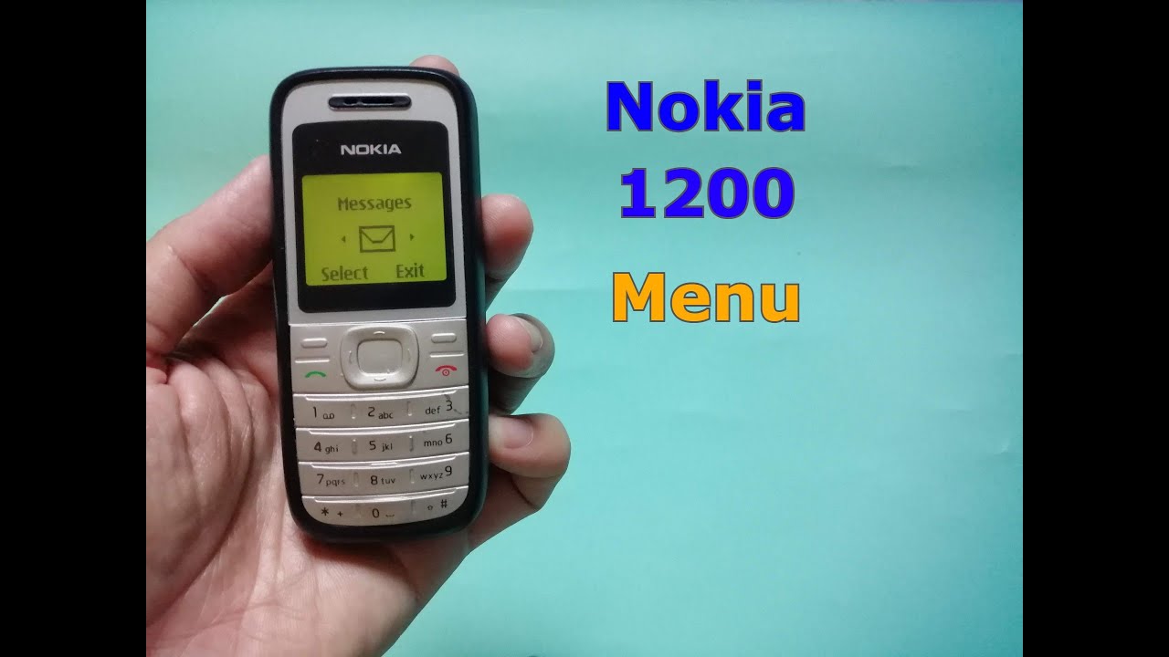 Nokia 1200 Menu and Functions