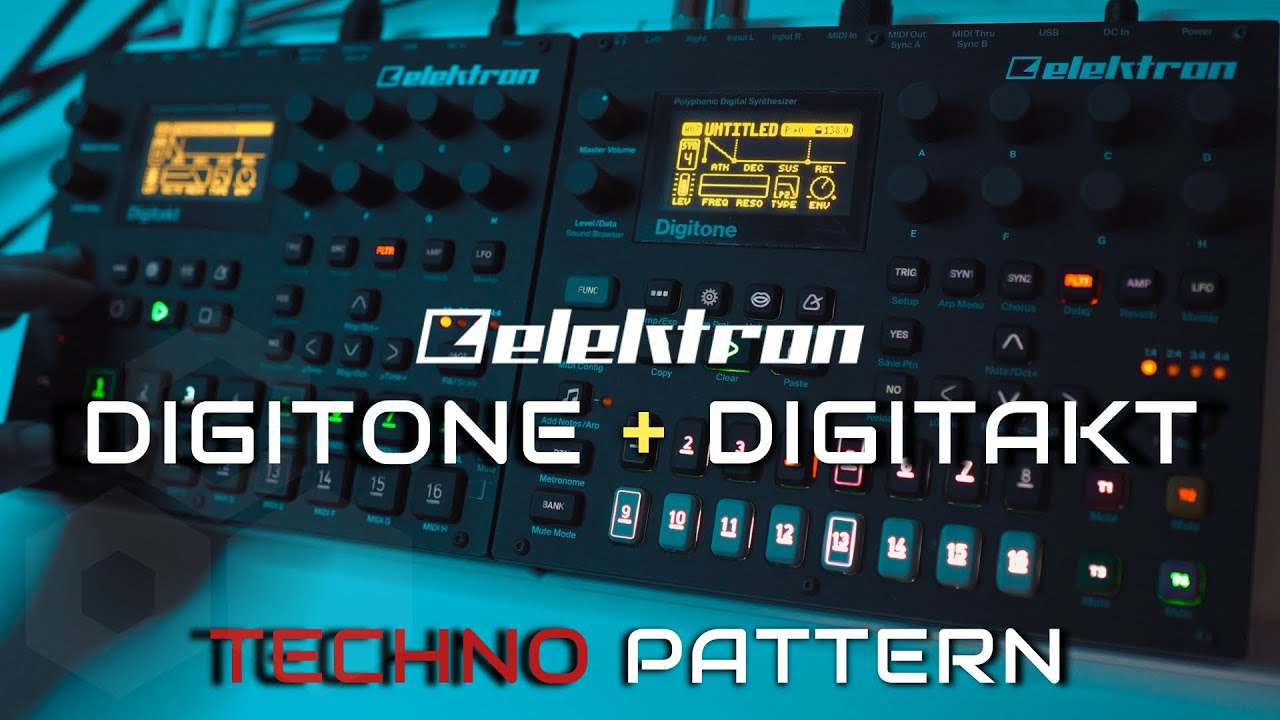 ELEKTRON DIGITONE + DIGITAKT TECHNO PATTERN   (4K)