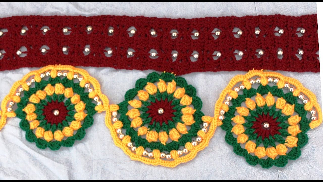 EASY WOOLEN DOOR HANGING TORAN !! DIY WOOLEN TORAN !! DOOR HANGING CRAFT IDEA