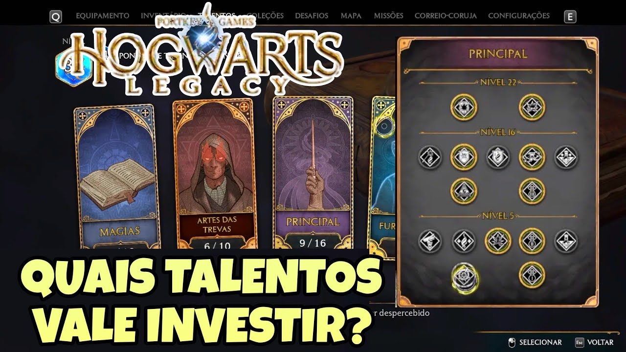 Guia de Talentos. Dicas, Melhores Opções e Tutorial - Hogwarts Legacy