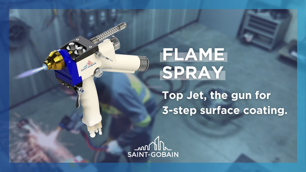 Quick overview of thermal spray process – Stainless steel coating done with Top Jet flame spray gun