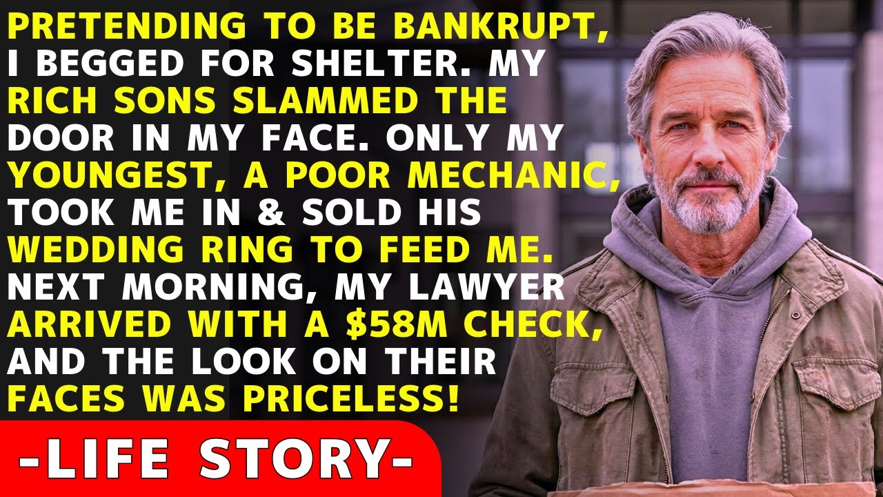 I Pretended To Be Homeless And Broke. My Rich Sons Shut Me Out, But The Poor Mechanic Saved Me.