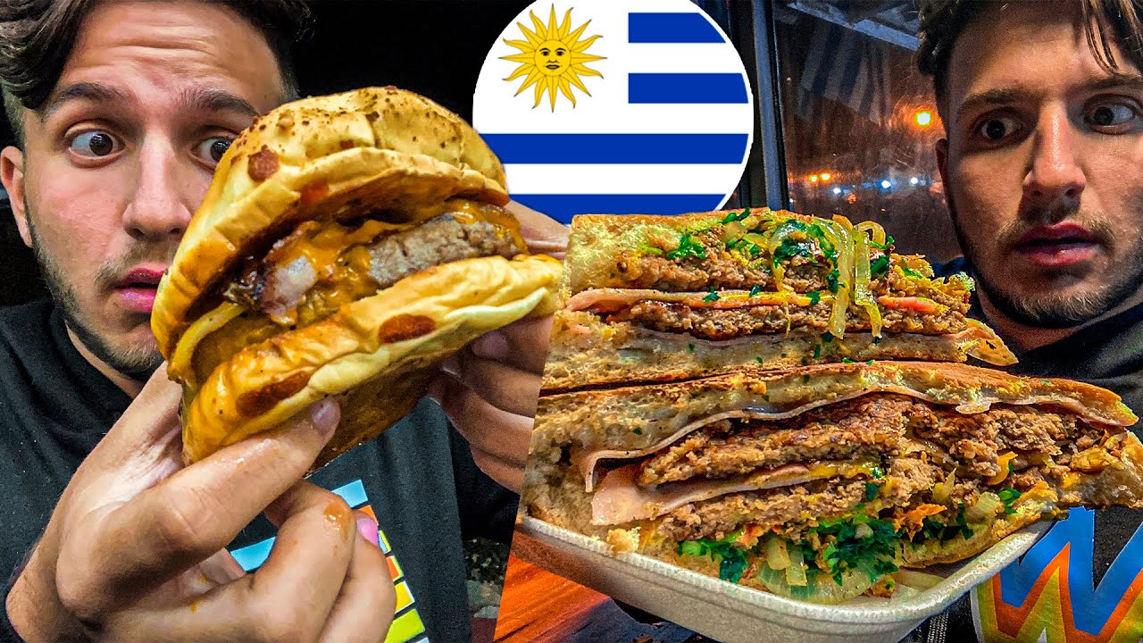 Probando COMIDA CALLEJERA en URUGUAY 🇺🇾 | ¿Que se come acá?