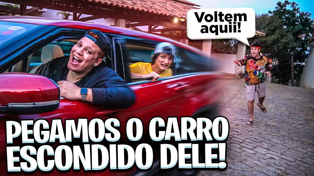 PEGAMOS O CARRO DO ENALDINHO ESCONDIDO!