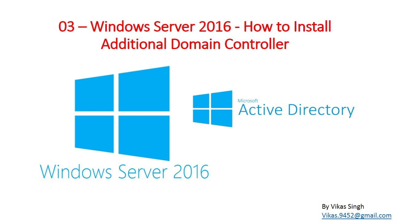03 &ndash; Windows Server 2016 &mdash; Как установить дополнительный контроллер домена