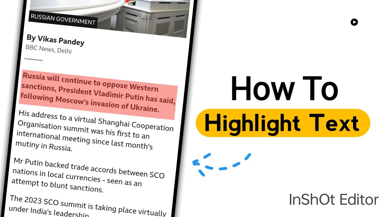 How To Highlight Text In Inshot | Video Editing Tips