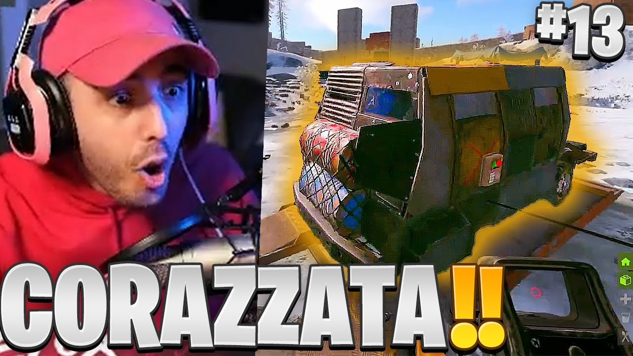 GIRARE CON UN'AUTO FULL CORAZZATA SU RUST ✅✅ MA VENGONO RAZZATI E UCCISI TUTTI!! CASTOLAND 2 EP#13