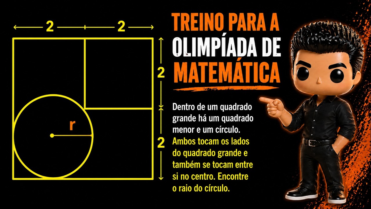 📐 Desafio de Geometria: Qual é o Raio? 🤔
