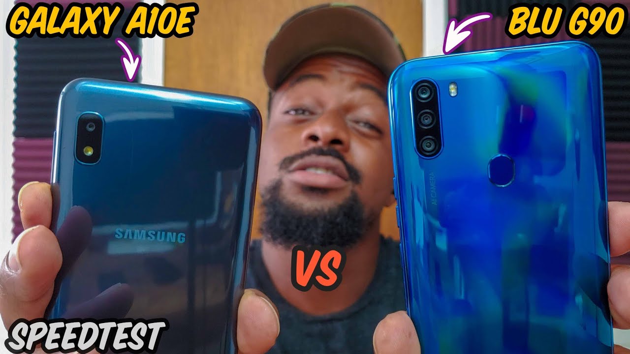 *GALAXY CAN'T HANG WITH *BLU* BEAST* Blu G90 vs Galaxy A10e Speedtest!