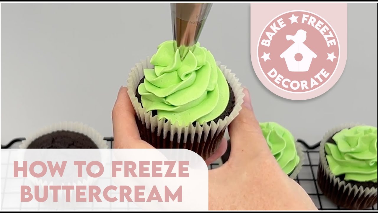 How to freeze buttercream!  Easy method with no re-whipping.