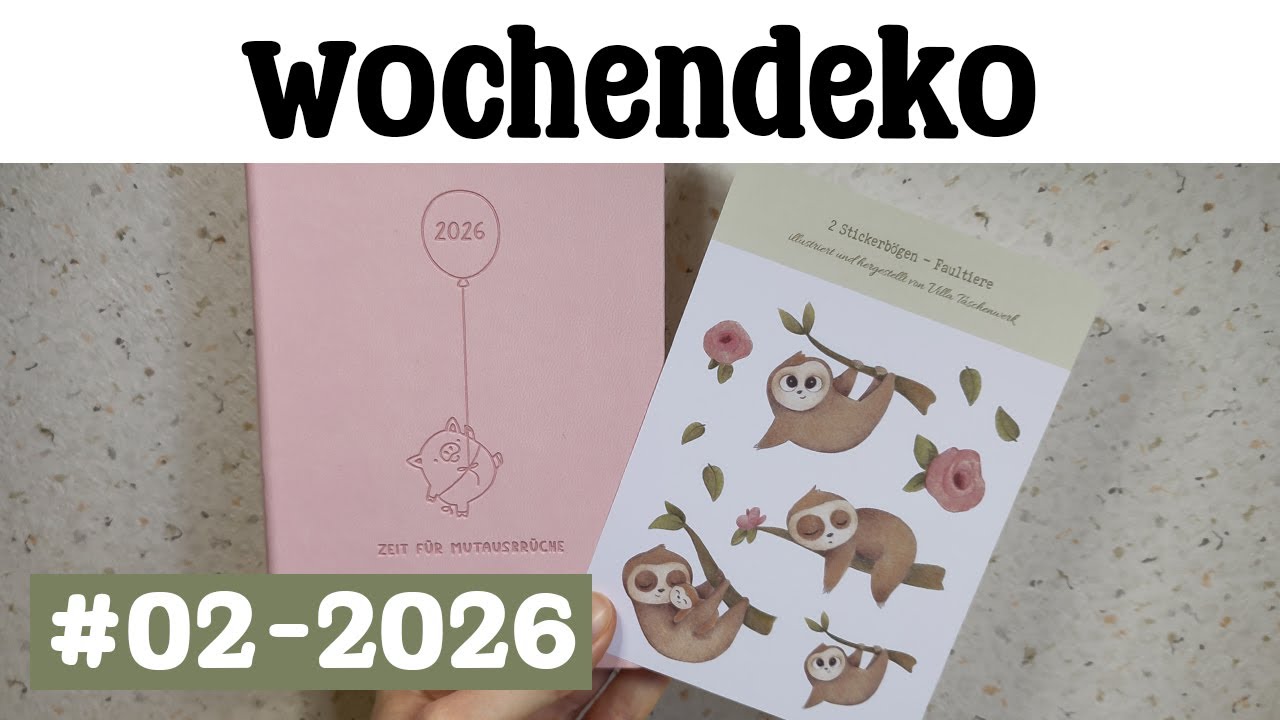 Wochendeko #02-2026 | Journal with me