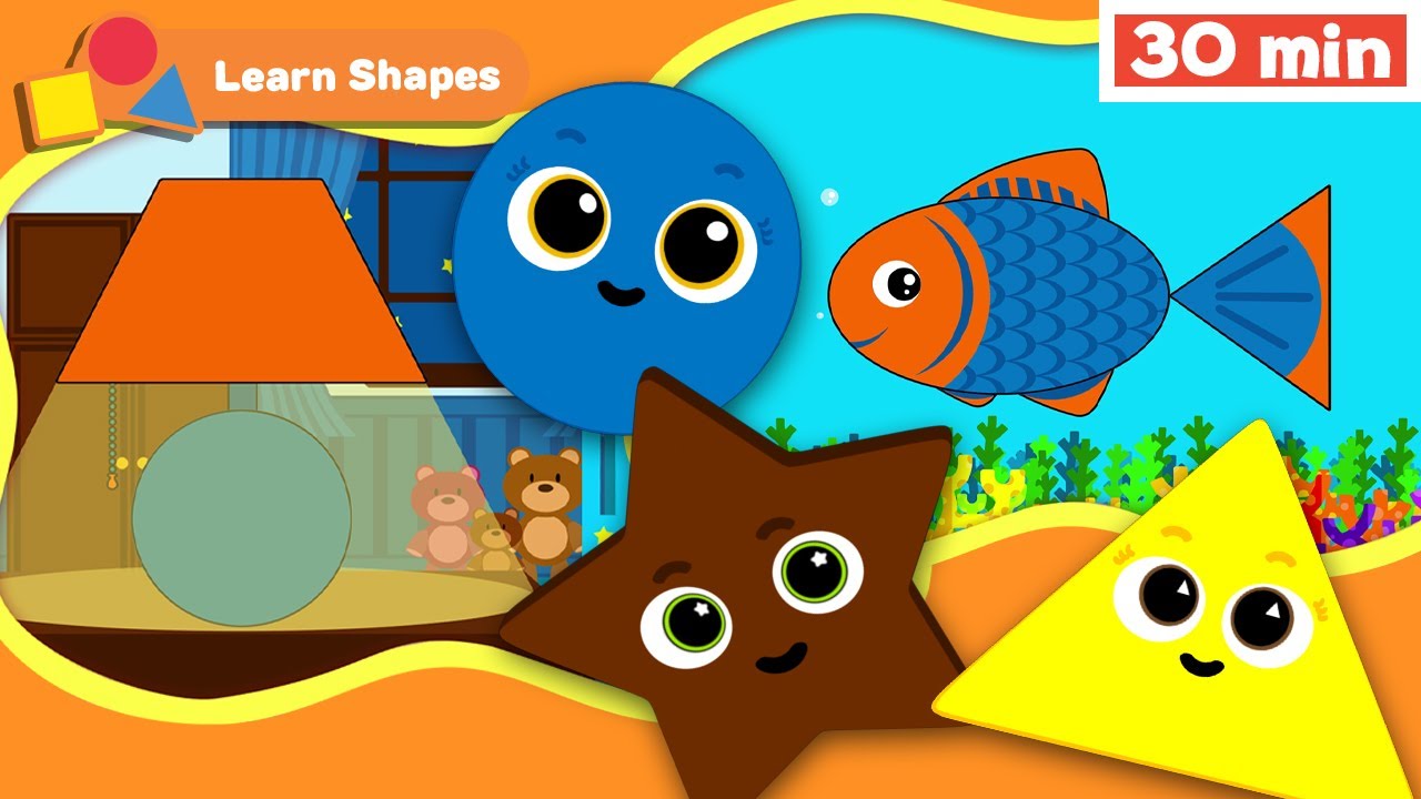 Shapes School | Educational videos for Babies | Learn Shapes for kids |Lamp & More |First University