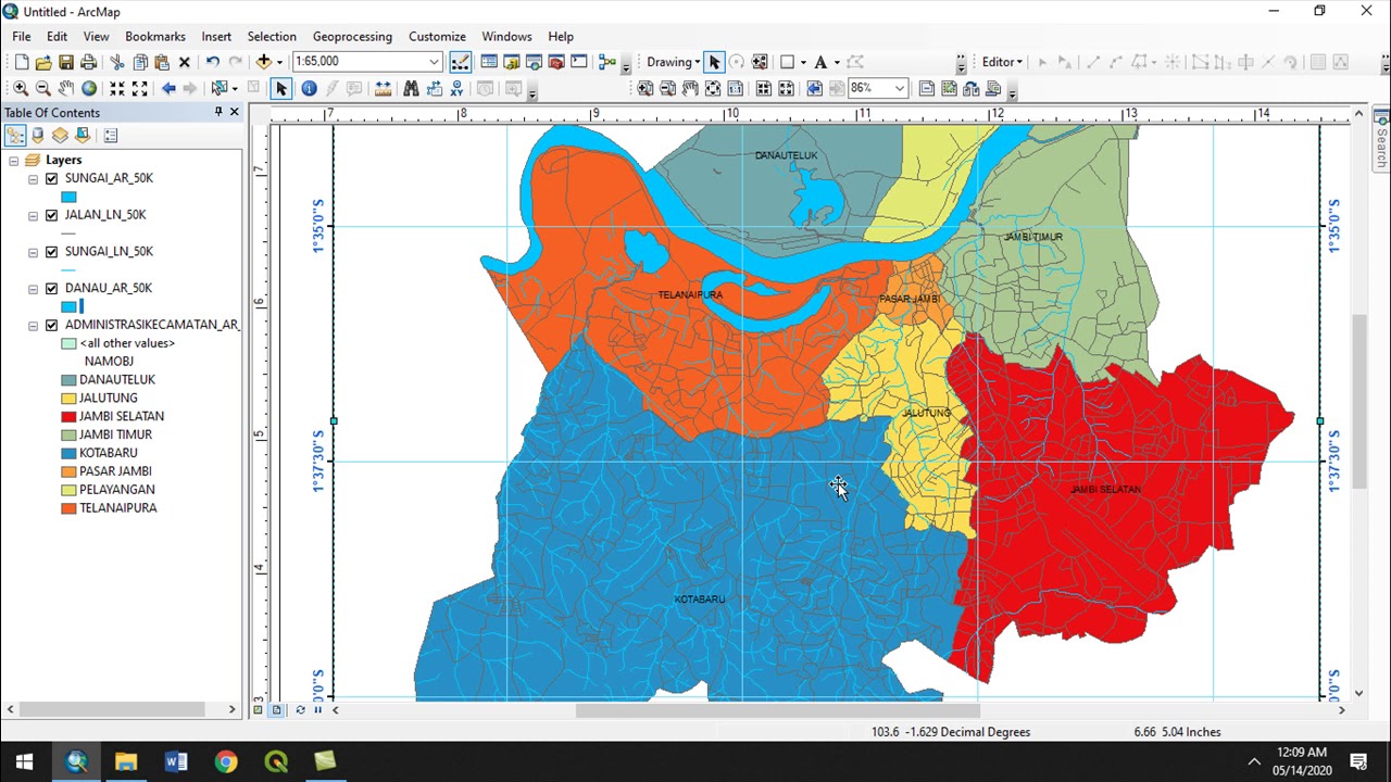 Tutorial ArcGIS: Membuat Peta Administrasi