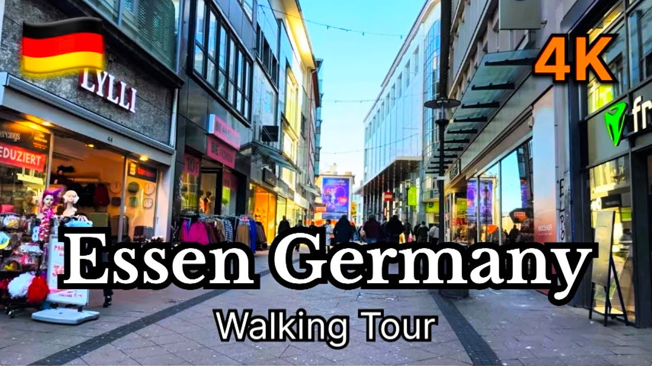 🔥Busiest Shopping Street in Essen, Germany 🇩🇪 | 4K HDR Walking Tour #Essen #Germany
