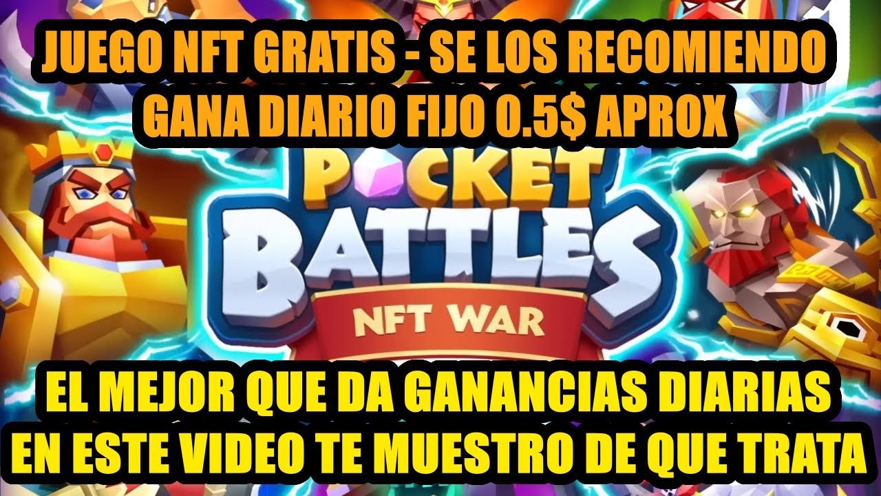 POCKET BATTLES NFT WAR FREE TO PLAY GUIA GAMEPLAY BILLETERA
