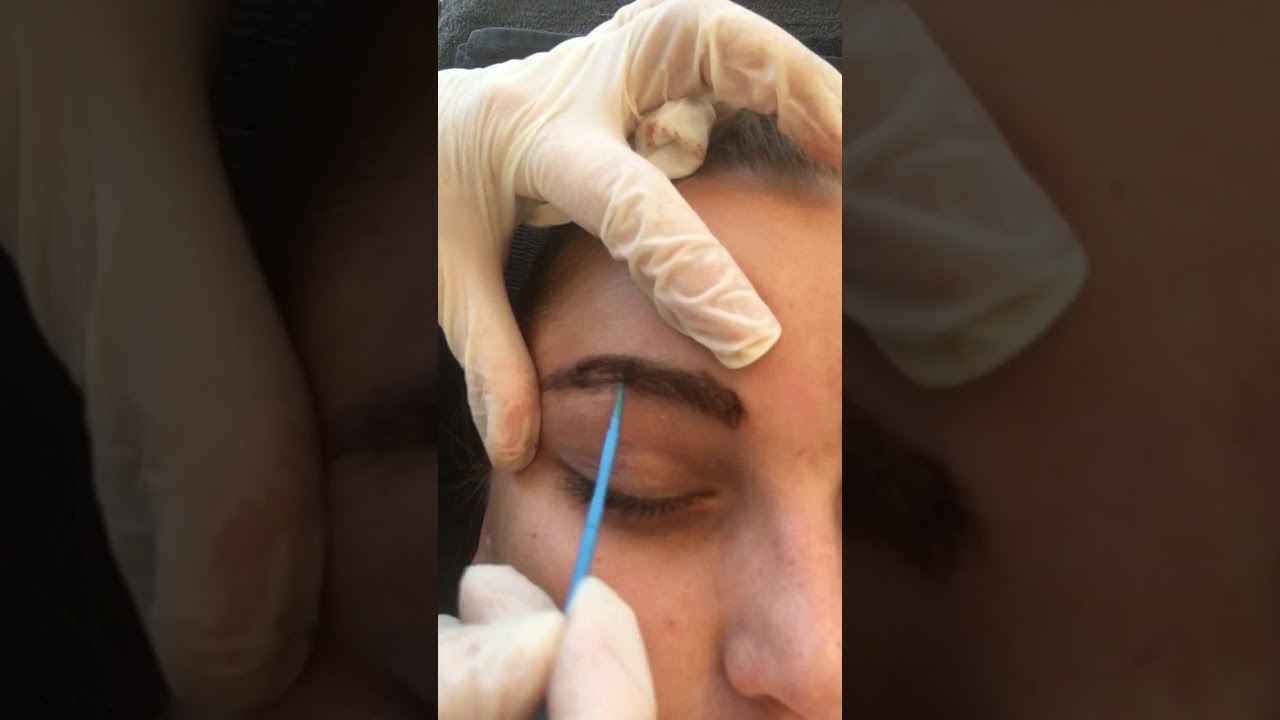Détatouage non laser des sourcils partie 1