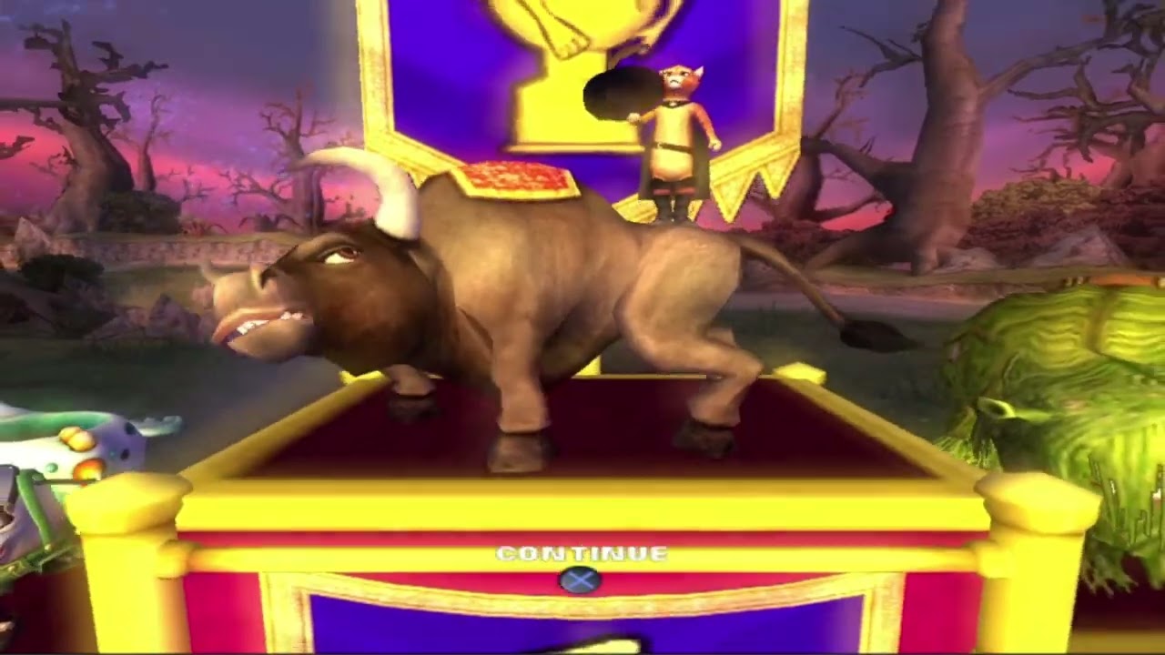 Shrek Smash N' Crash Racing Tournament Puss in Boots Gameplay PCSX2