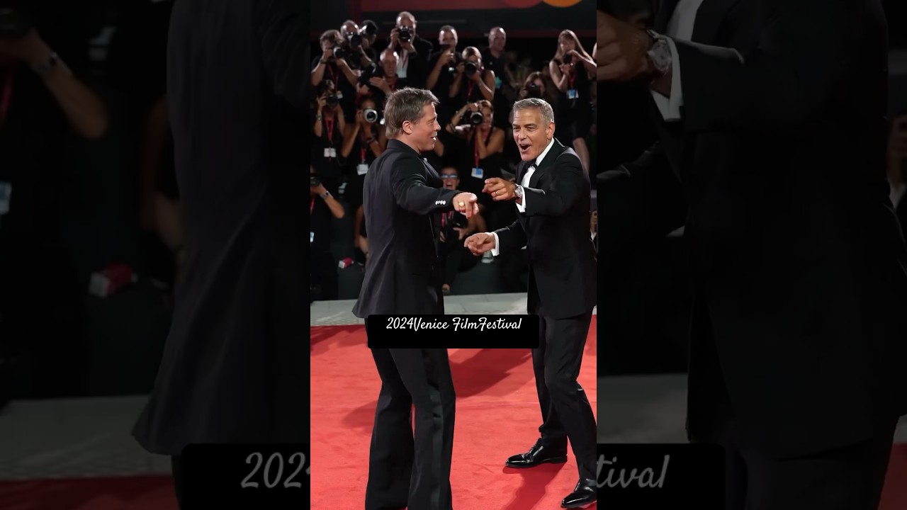 2024Venice Film Festival_George Clooney andBrad Pitt Premiere 'Wolfs'at Venice Film Festival#shorts