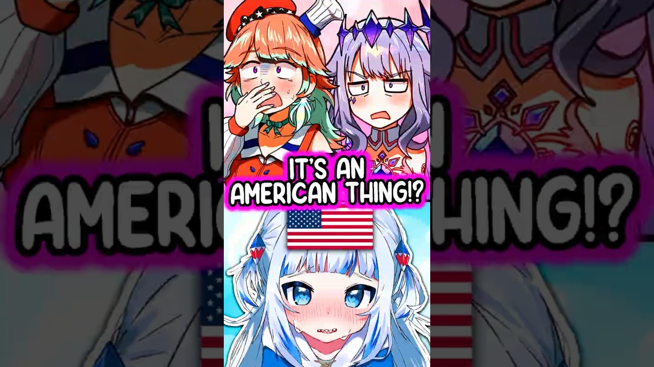 Gura's Too American Compared To Everyone Else #hololive #vtuberclips #vtuber